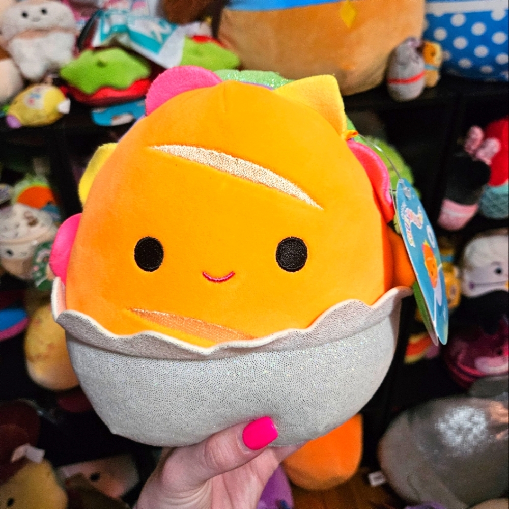 Squishmallows Iker the Hoagie Sandwhich 7.5" - Neon Foods Squad - NWT FTM!